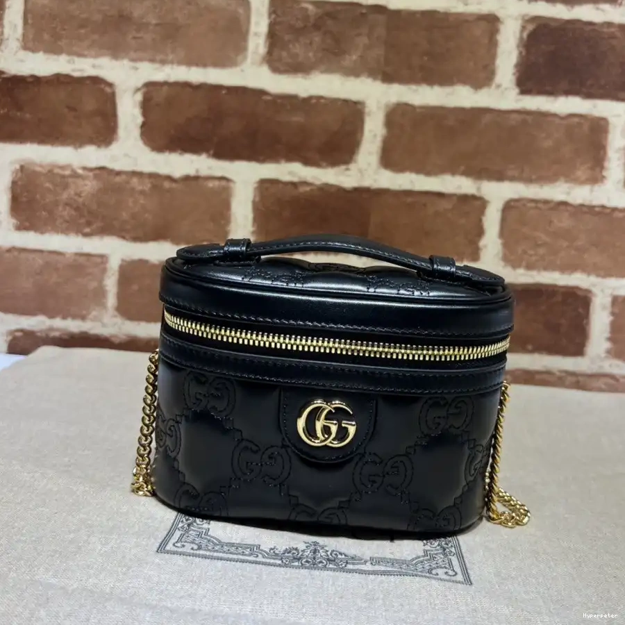 bag mini GG GUCCI top handle Matelassé 0603
